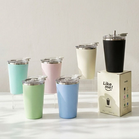 420ml 머그컵 스테인리스 보냉 텀블러 (+빨대증정) #3