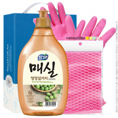 참그린매실500용기 고무장갑32cm 망사수세미(3종) #2