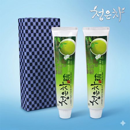 애경 2080 청은차 치약 120g + 포장지 포장 포함 #2