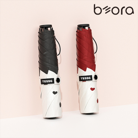 BOR 무지 인쇄우산 050 테스지 하트 브리즈 초경량 우양산 #2