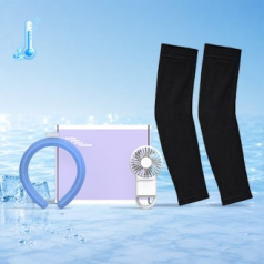 루티네 웰컴키트 선물세트 LED 카라비너 휴대용 미니선풍기+넥쿨러링+냉장고쿨토시