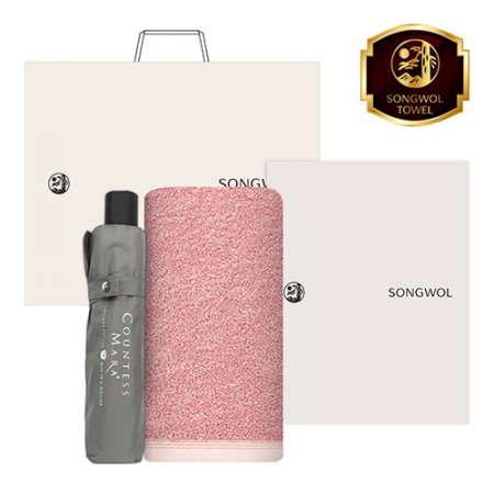 송월 40수 180g 타올 1장 + 송월 cm3단뉴폰지 우산 2조세트 #2