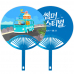 작은이미지: 원부채 타원 살 타원살(대/大)자루 신형자루 왕부채 블루/파란자루(0.7T) #3