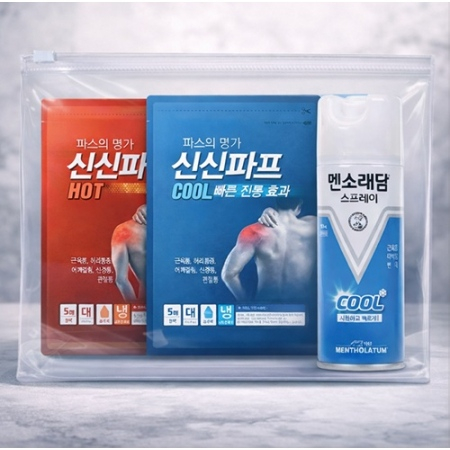 신신 멘소래담 구급키트 28-1호 ( 신신파프 5매입 2팩 + 멘소래담 에어파스 180ml) #3