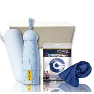 양우산 브생건173호(5단 우양산 UV암막우산+아이스 쿨링 쿨타올)
