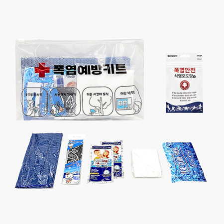 폭염예방키트 6종세트(쿨타올/쿨스카프/쿨토시/아이스펀치팩/쿨패치2장/식염포도당30T) #2