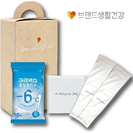 쿨아이스세트 브생건120호(크리넥스쿨링물티슈+아쿠아쿨토시) #2