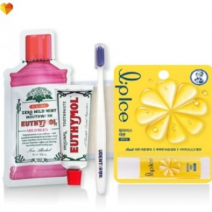 유시몰 유덴트세트 7호(치약20g+알칫솔1개+가글15ml+멘소래담립아이스립밤)