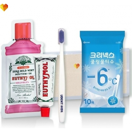 유시몰 유덴트세트 6호(치약20g+알칫솔1개+가글15ml+크리넥스쿨링물티슈) #2