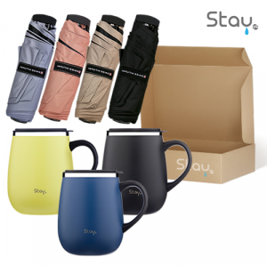스테이24 코지핸드머그컵460ml+스위스밀리터리  3단수동 암막 우양산