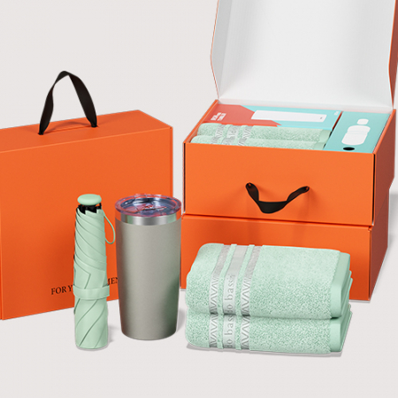 BS067 아이언 베이직 텀블러+송월타올 아날도바시니*2P+파스텔 블룸 초경량 미니 3단 우양산 암막 양우산 선물세트 #3