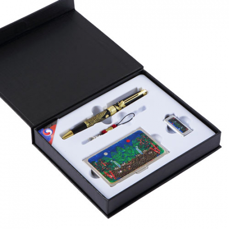 일월오봉도 볼펜 자개 명함케이스 대용량 자개 USB #3
