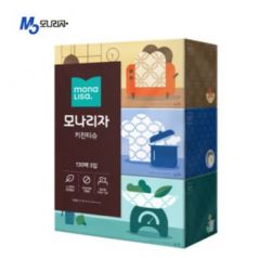 모나리자 뽑아쓰는키친티슈 130매 3입