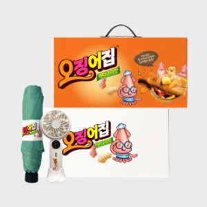데일리 브리즈 기프트세트 102호 (이지포켓 거치형 휴대용 선풍기+기라로쉬 3단 슬림 암막 우양산)