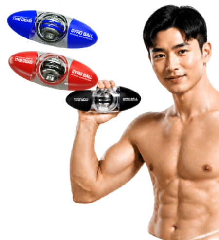 럭비형 캡슐형 자이로볼 90kg 팔 악력 강화기 #3