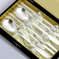 JJ210.제노바 웨이브 은수저 선물세트 2벌