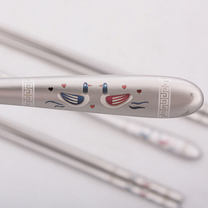 JJ032 홀로진공 원앙 수저세트