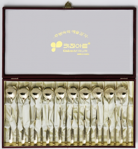 JJ015-A 키친아트 산수화 티타늄 수저세트 10벌 #2