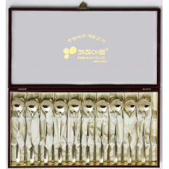 JJ015-A 키친아트 산수화 티타늄 수저세트 10벌