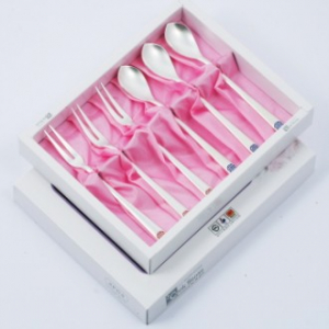 JJ207 제노바 명품 은티스푼 세트 티포크세트 6P