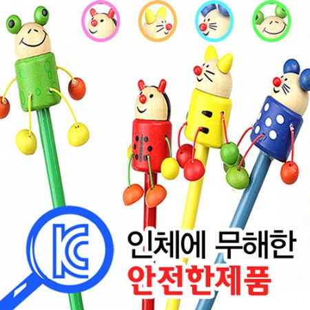 흔들이 캐릭터 목각 연필 #2