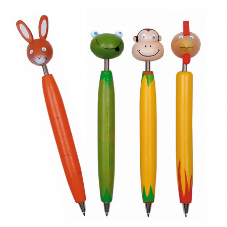 캐릭터목각볼펜(캐릭터동물볼펜)(4종) #2