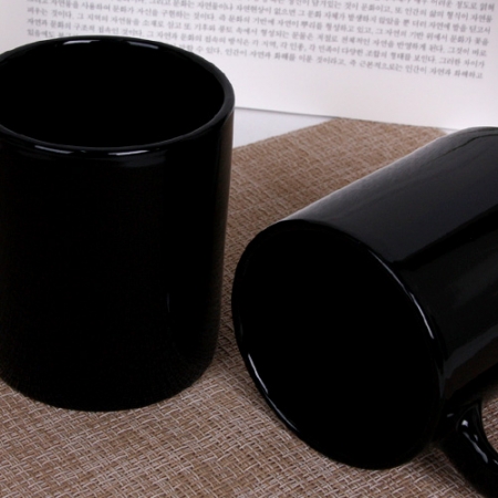 일자 블랙 머그 320ml // 국산 #5