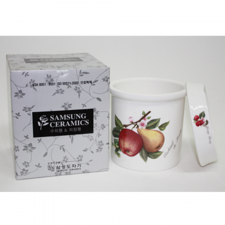 과일 도자기 수저통 #4