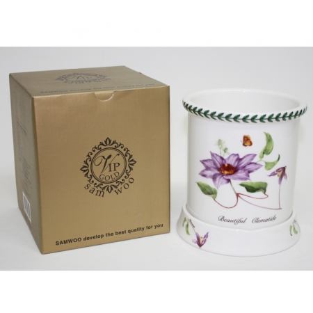 제비꽃 도자기 수저통 #4