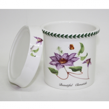 제비꽃 도자기 수저통 #2