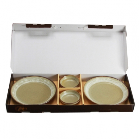 분청원 접시4p (그릇세트) #4