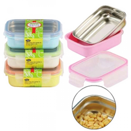 스텐도시락 이중 밀폐용기 (분리형) - 중 #2