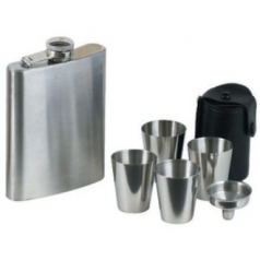 휴대용 위스키보틀&잔 세트