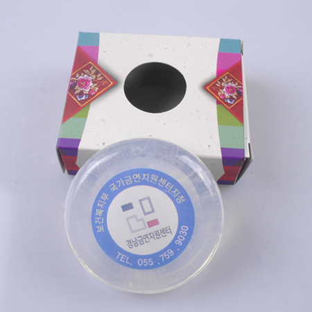 아로마 홍보 비누 투명 광고 홍보 비누 원형 #2