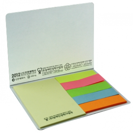 수첩형 (S- 08) - 점착메모지 (중) 오색지 #2