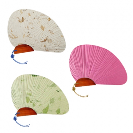 나비 선 (기성) 손잡이인쇄 전통 부채 #2