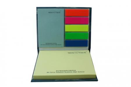 하드 커버 (Y- 12) - 점착메모지 상하단 형광 필름 #4