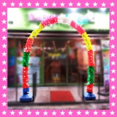 고광택 무지개 가랜드 PVC 아치 가랜드 풀세트