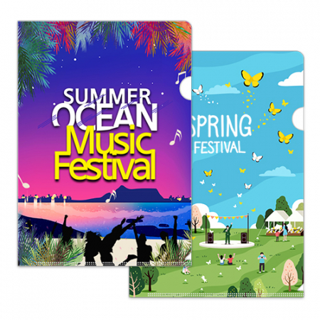 L자 홀더 화일 297*210 칼라 (100942) #2