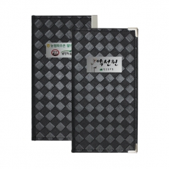 메쉬 블랙 3단 메뉴판