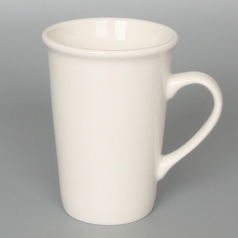 모던 롱 화이트 머그 (머그컵) // 국산