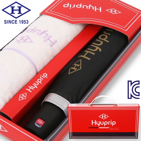 협립 3단 폰지 우산+눈꽃 타올세트 #2