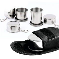 등산컵 (스테인레스 접이식컵) - 베이직