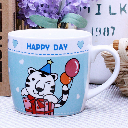 리빙 화이트 동물 해피 블루 #2