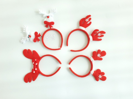 눈꽃송이 루돌프 머리띠 #2