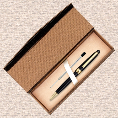 오리지널 금장 볼펜, 유성 리필심 세트 (골드 케이스 포함) #2