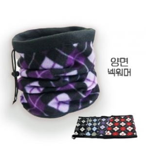 양면 넥워머 체크무늬 B타입