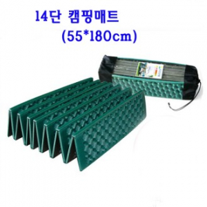 1인용 14단 캠핑 매트 / 돗자리 / 텐트 매트 / 14단 매트