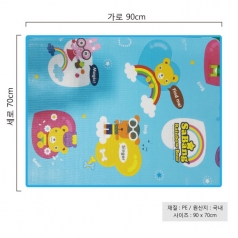 레인보우 베어 사방 아동용 돗자리 (국산) - 주머니형 90*70cm