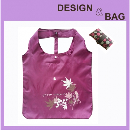 에코사랑 와인 칼라 장바구니 / 질기고 가벼운 시장가방 #2